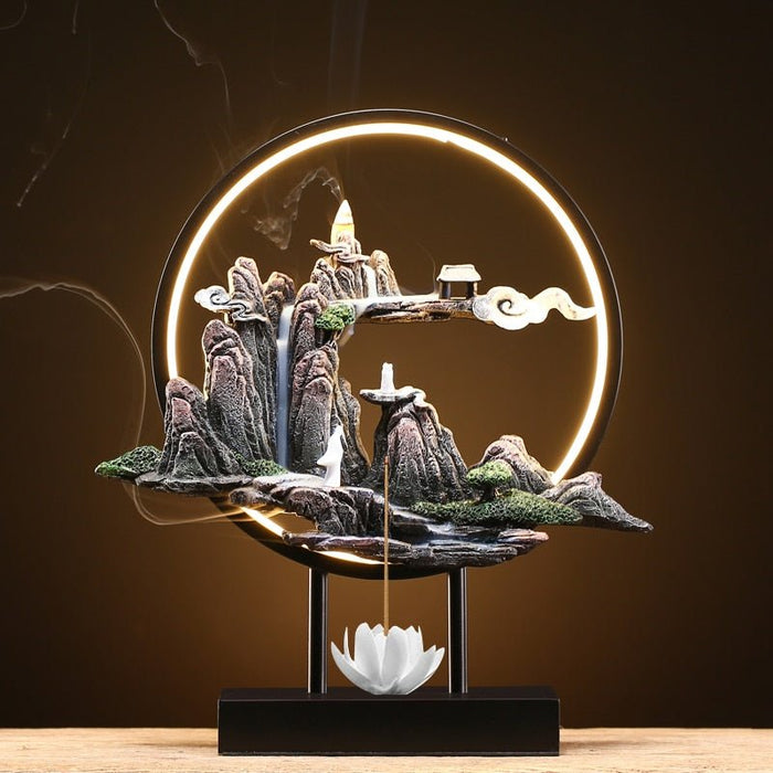 Sela Monk Incense Burner Table Lamp - Level Decor