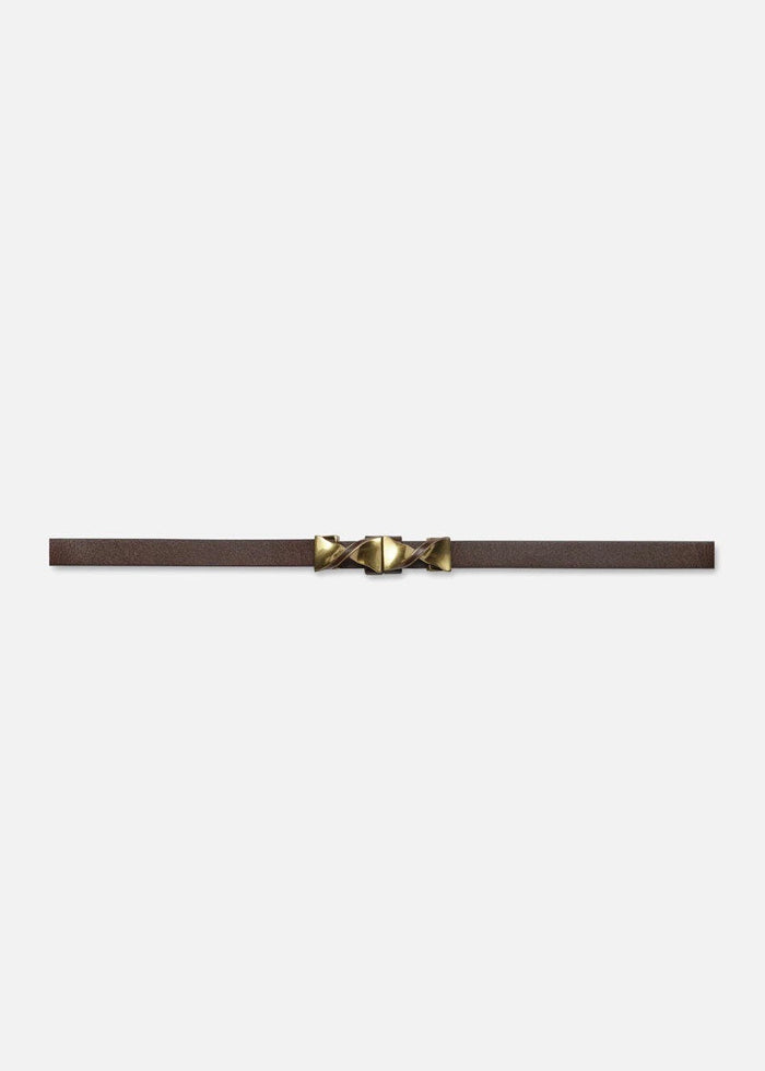 Simple Farfalle Belt (Chocolate)