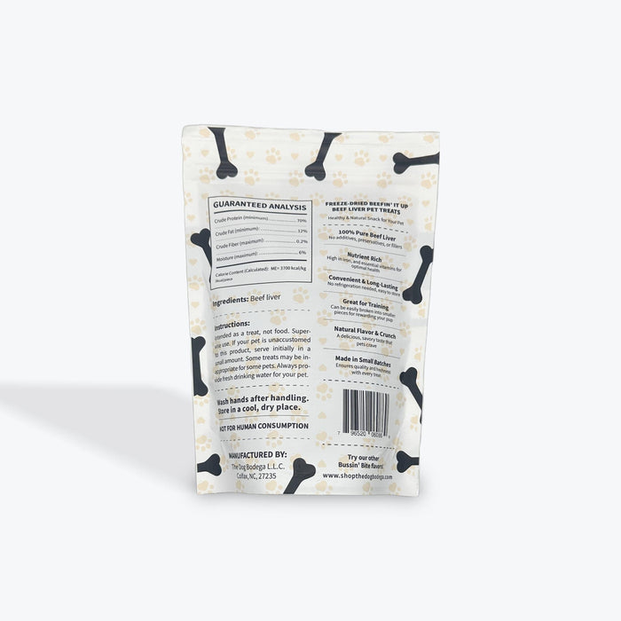 Single Ingredient, High Value Freeze-Dried Training Treats for Dogs & Cats - Beef Liver-1