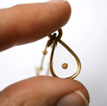 Small Teardrop Pendant Necklace- Mustard