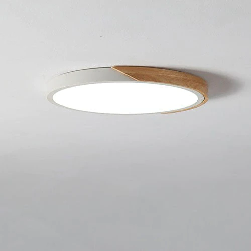 White Round / Small - 9" x 9" / 23cm x 23cm / Warm White 3000K