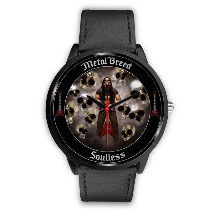 Soulless Red Guitar Chrome Skull Black Eye Light Clouds