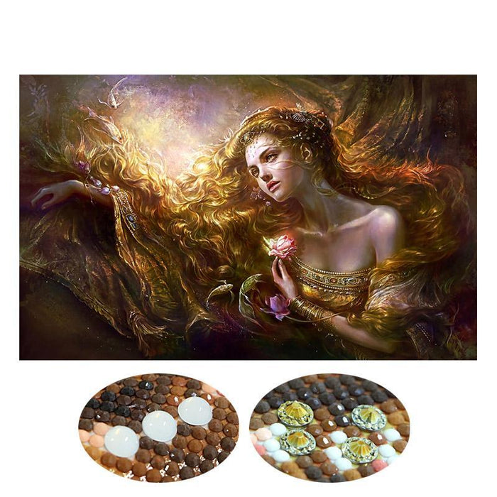 Special Shaped Beauty Lady Diamond Painting Kit - DIY