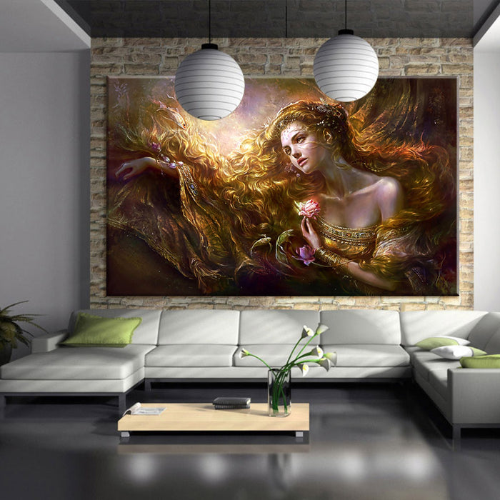 Special Shaped Beauty Lady Diamond Painting Kit - DIY