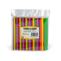 STICK-A-LICKS : CHAIN STRIPS  ½"x5"  ASSORTED COLORS 1,000 PACK