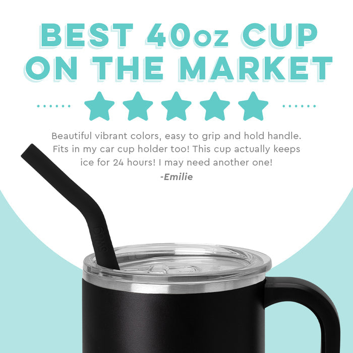 Swig {BLACK} 40oz Mega Tumbler Mug