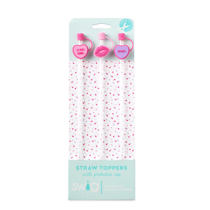 Swig {VALENTINE'S DAY} Straw Topper Set