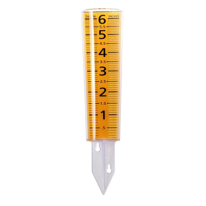 Taylor USA ClearVu 6" Capacity Rain/Sprinkler Gauge