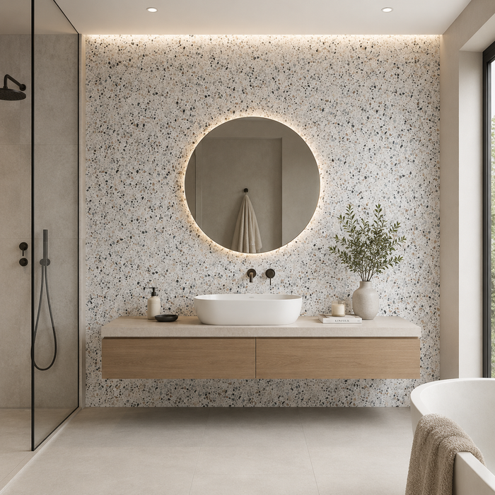 Terazzo Blue Wall Panel 1000mm x 2.4m x 10mm
