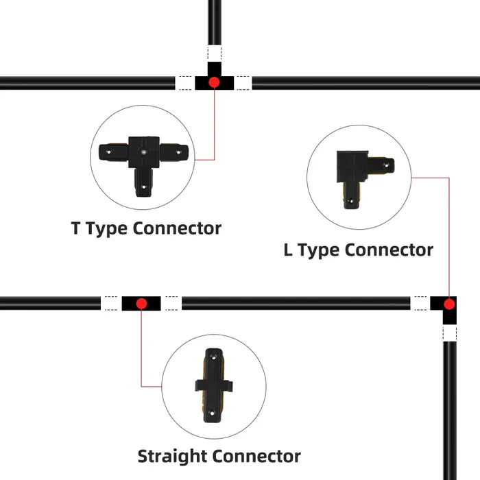 Track Light Rails & Accesorries - Level Decor