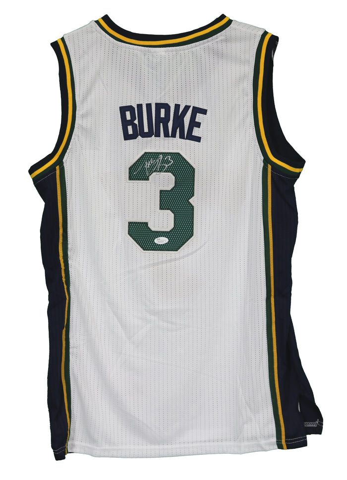 Trey Burke Utah Jazz Signed Autographed White #3 Jersey Size M JSA COA