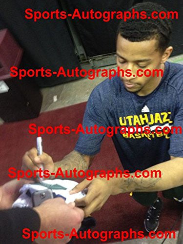 Trey Burke Utah Jazz Signed Autographed White #3 Jersey Size M JSA COA