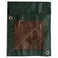 TruGuard Storage Tarp Cover Green/Brown Polyethylene