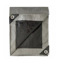 TruGuard Storage Tarp Cover Silver/Black Polyethylene