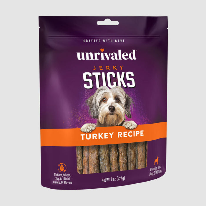 Unrivaled Jerky Sticks - Turkey Recipe Dog Treats