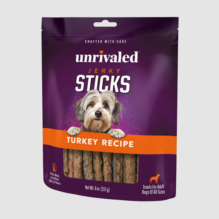 Unrivaled Jerky Sticks - Turkey Recipe Dog Treats