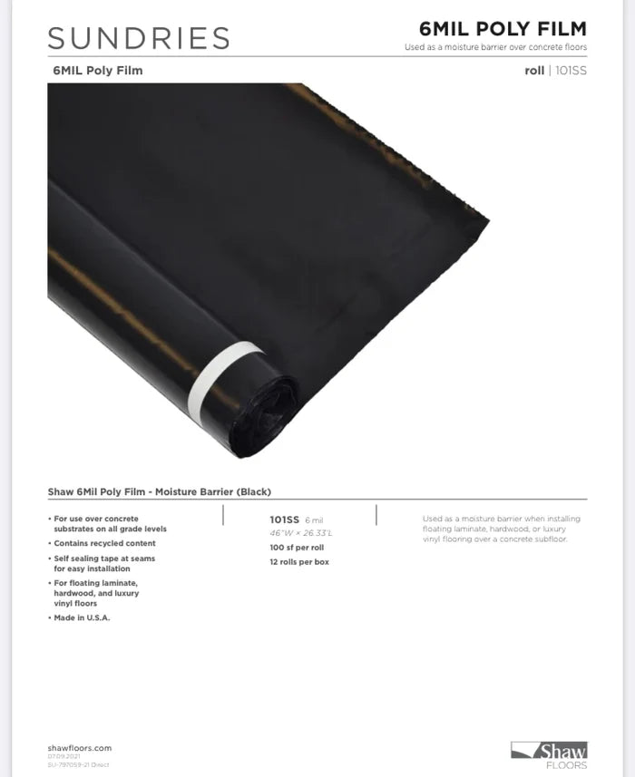 Vapor Barrier 6 mil Poly Film