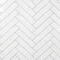 Chevron White Wall Panel