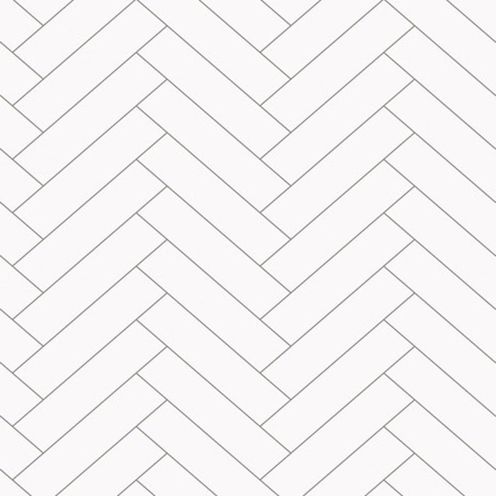 White Gloss Chevron Wall Panel 250mm x 2.6m x 8mm (Pack of 4)