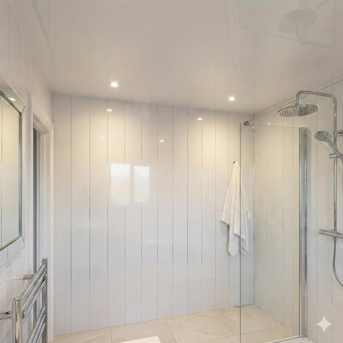 White High Gloss Hygiene Wall Panel | 1000mm x 2.4m x 10mm