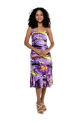 Women's Mermaid Ruffle Dress in Sunset Purple