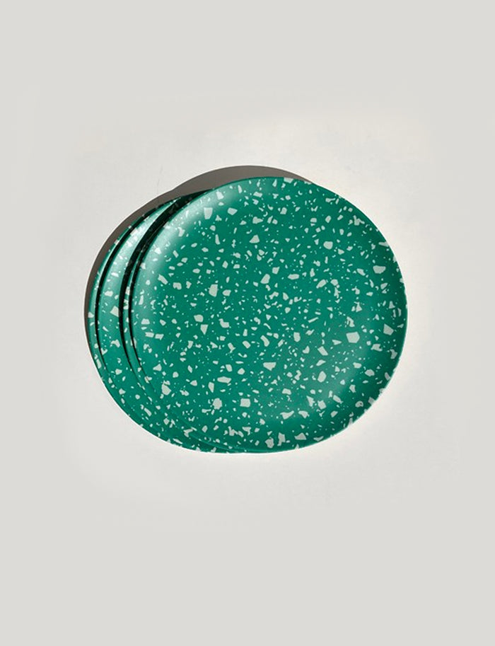 Xenia Taler Terrazzo Green Side Plates 8"